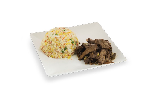 Arroz Tres Delicias con Ternera