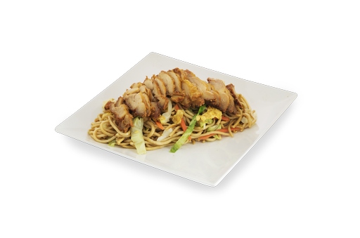 Tallarines con Muslos de Pollo